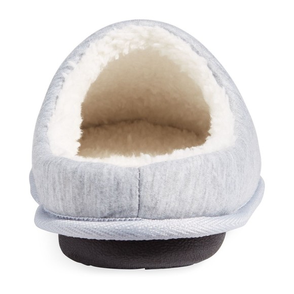 Club Room Men's Holiday Bulldog Fleece-Lined Slippers Grey Small Size 6-7 - Picture 4 of 5